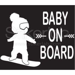 Baby on snowboard 2